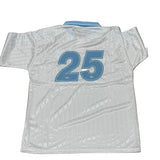 Adidas x Oasis 25/26 White/Blue 3 Stripes Jersey