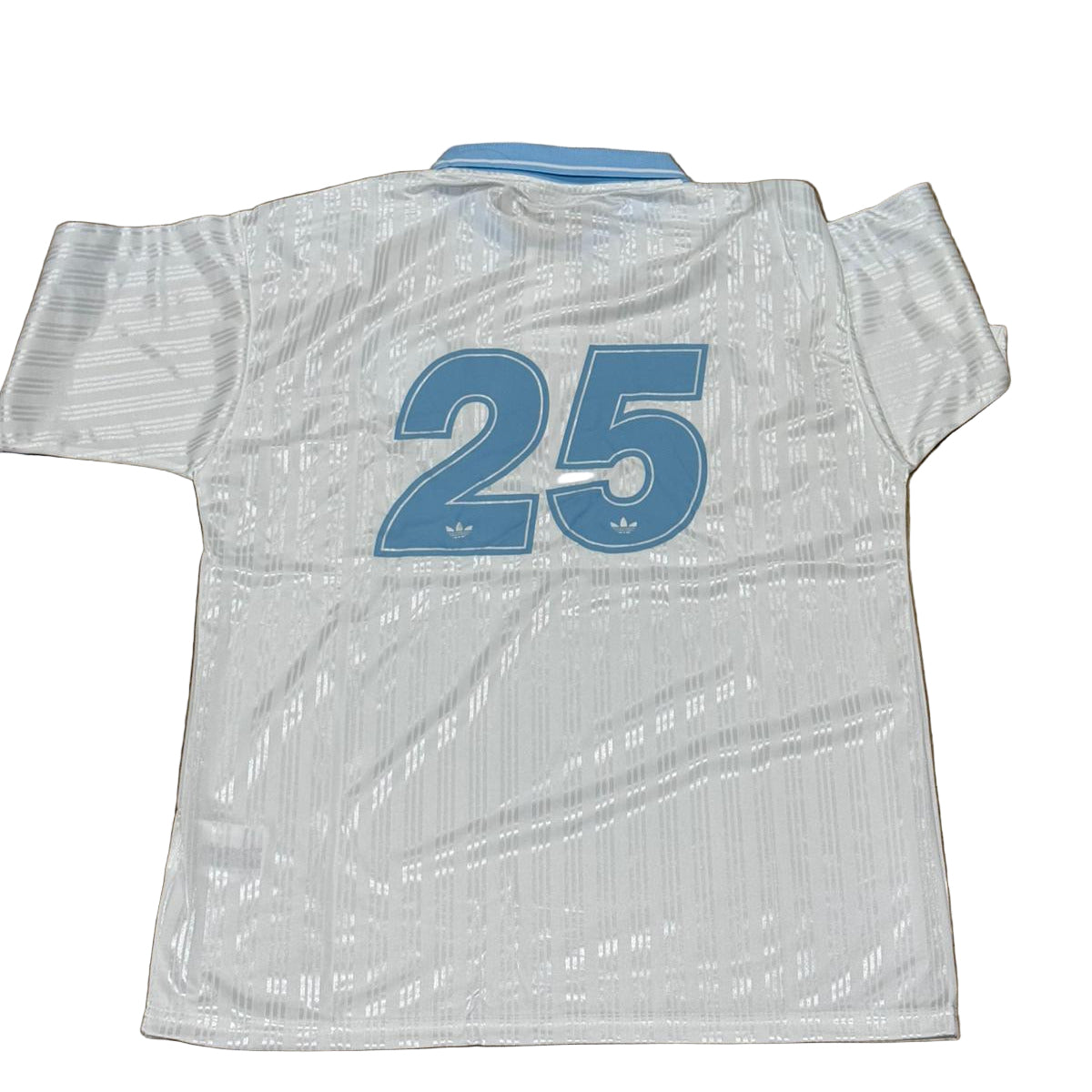 Adidas x Oasis 25/26 White/Blue 3 Stripes Jersey