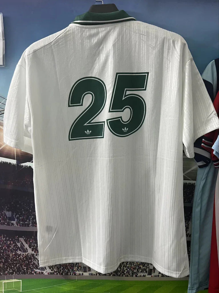 Adidas x Oasis 25/26 White/Green Tour Jacquard Jersey – Official