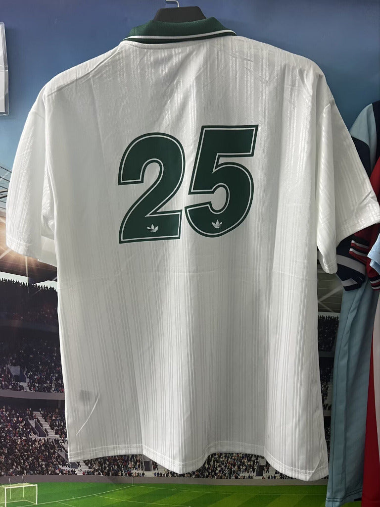 Adidas x Oasis 25/26 White/Green Tour Jacquard Jersey