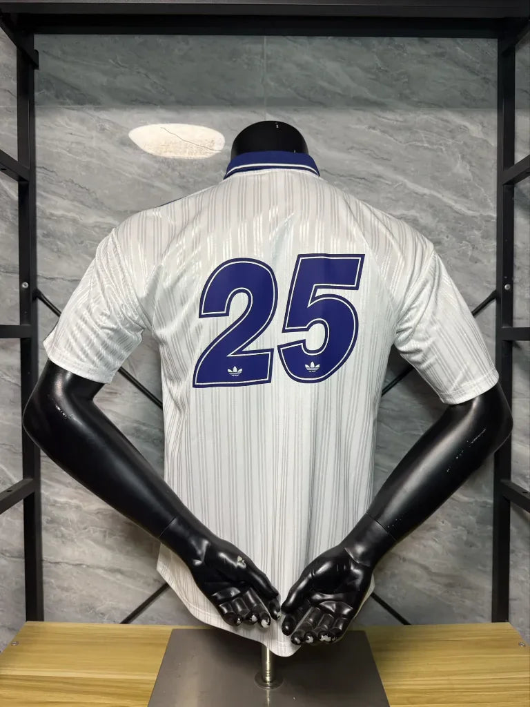 Adidas x Oasis 25/26 White/Purple 3 Stripes Jersey