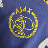 Ajax 2000/01 Vintage Retro Yellow/Blue Away Jersey