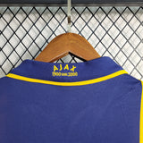 Ajax 2000/01 Vintage Retro Yellow/Blue Away Jersey