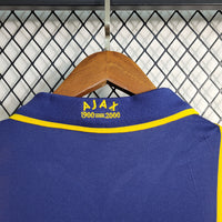 Ajax 2000/01 Vintage Retro Yellow/Blue Away Jersey