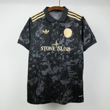 Ajax 2025 X Stone Island Black Jersey