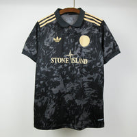 Ajax 2025 X Stone Island Black Jersey