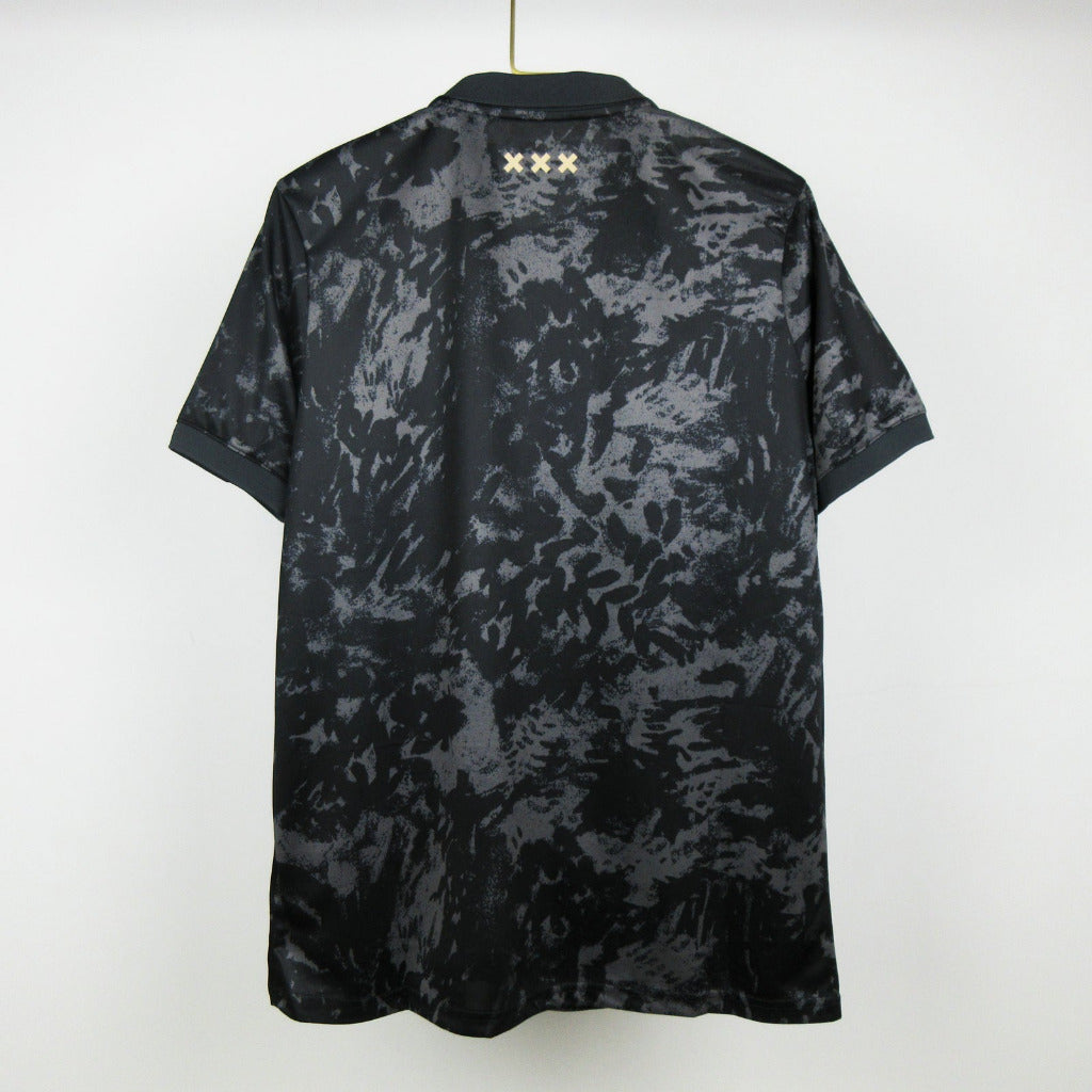 Ajax 2025 X Stone Island Black Jersey