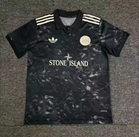 Ajax 2025 X Stone Island Black Jersey