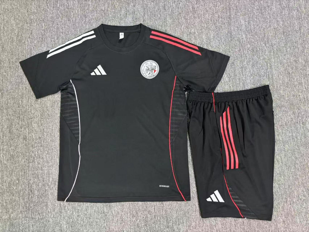 Ajax 25/26 Black Training Kids Jersey Set