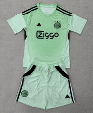 Ajax 25/26 Goalkeeper  Kids Green Jersey Set