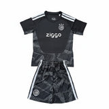 Ajax 26/27 Black and Dark Gray Goalkeeper Kids Jersey Set