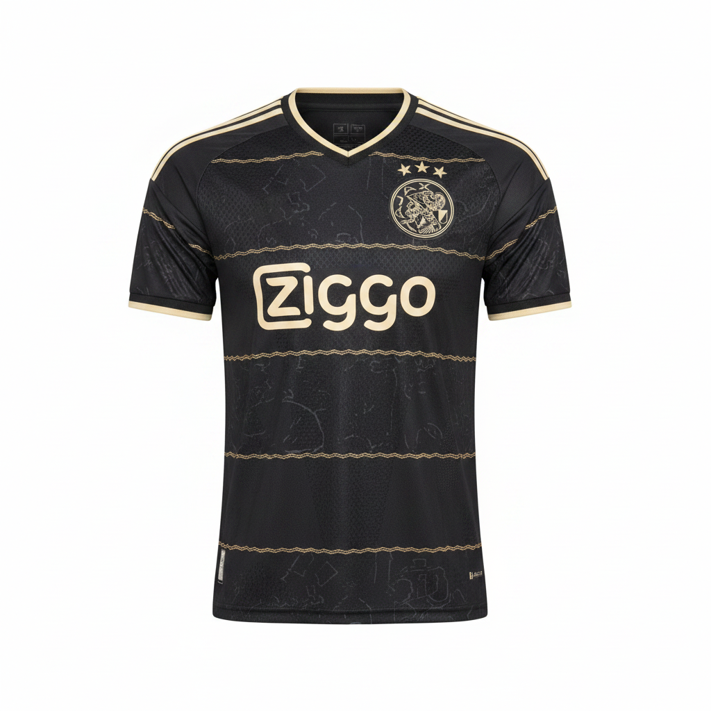 Ajax 26/27 Black/Orange Away Player Version Jersey