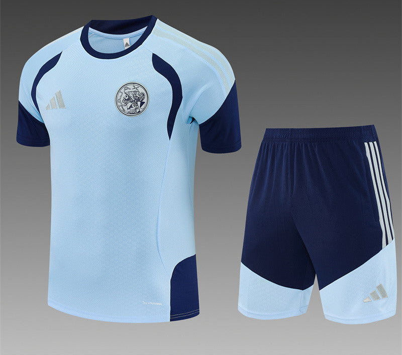 Ajax 26/27 Light Blue/Dark Navy Training Kids Jersey Set