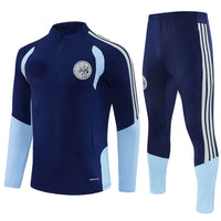 Ajax 26/27 Light Blue/Navy/White Stripes Training Tracksuit Set