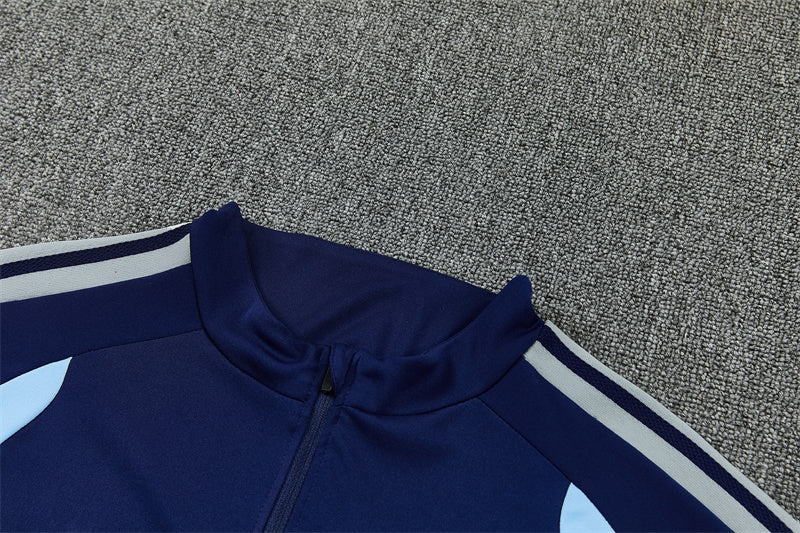 Ajax 26/27 Light Blue/Navy/White Stripes Training Tracksuit Set