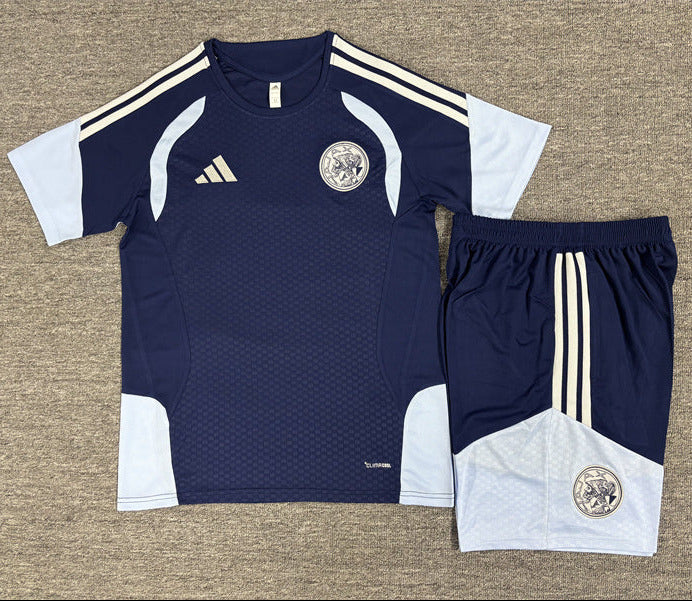 Ajax 26/27 Dark Navy/Light Blue Training Kids Jersey Set