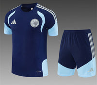 Ajax 26/27 Dark Navy/Light Blue Training Kids Jersey Set