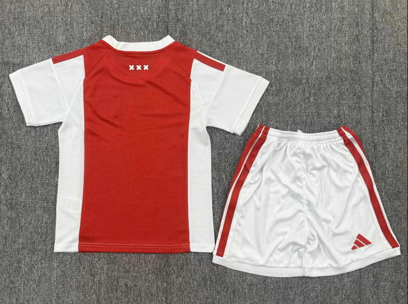 Ajax 26/27 Red/White Home Kids Jersey Set