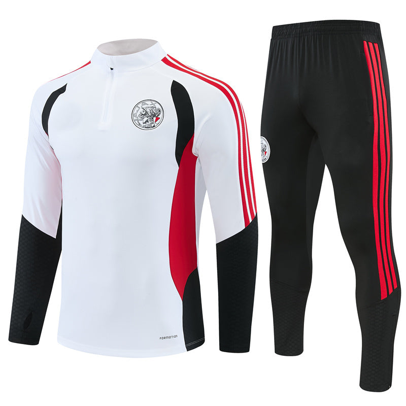 Ajax 26/27 White/Black/Red Training Tracksuit Set