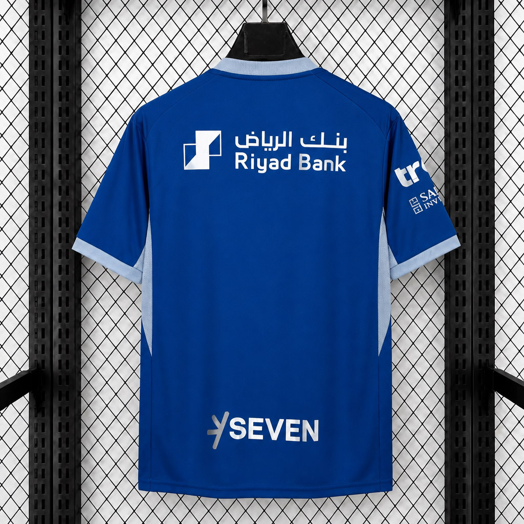 Al-Hilal 26/27 Blue/Light Blue Trim Home Soccer Jersey