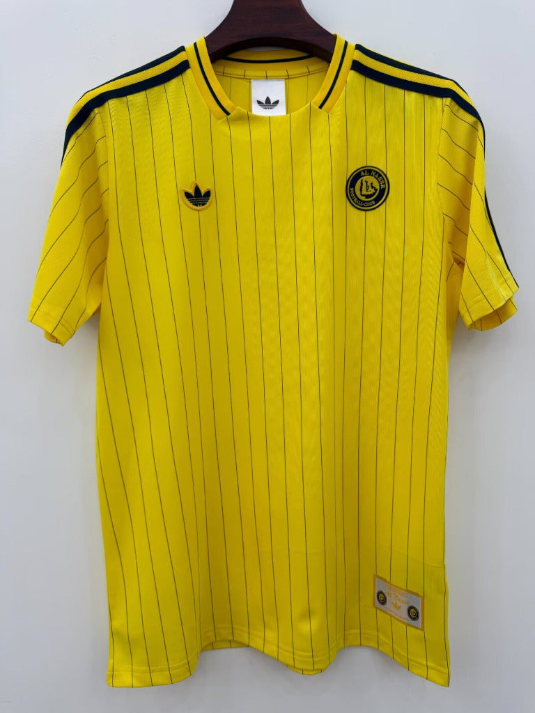 Al Nassr 2026 Yellow Vertical Stripes Jersey