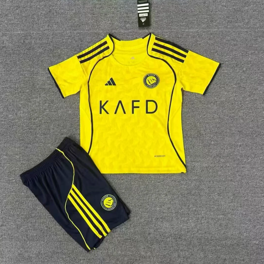 Al Nassr 25/26 Home Yellow Kids Jersey Set