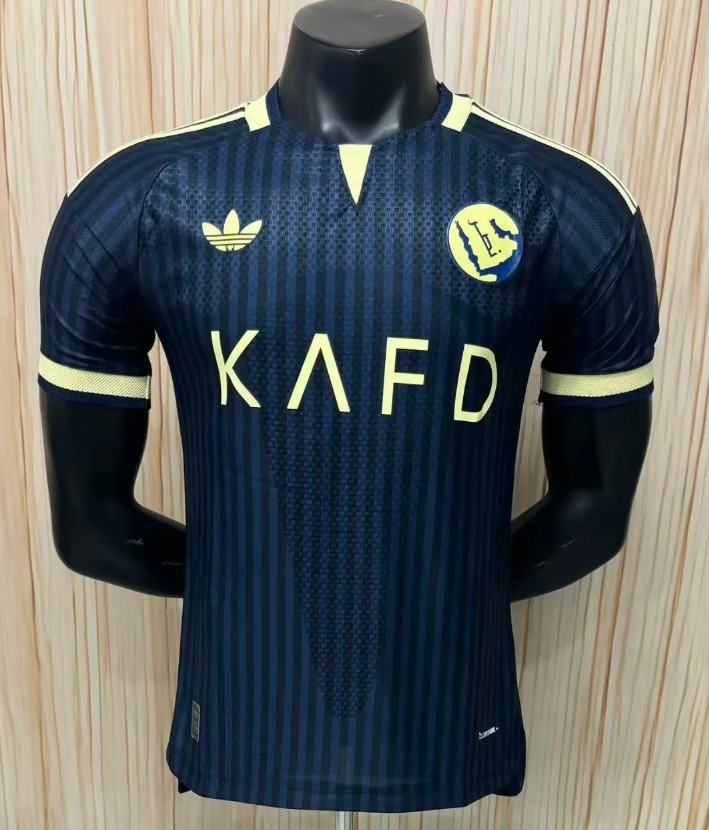 Al Nassr 26/27 Navy Blue/Yellow Away Player Version Jersey
