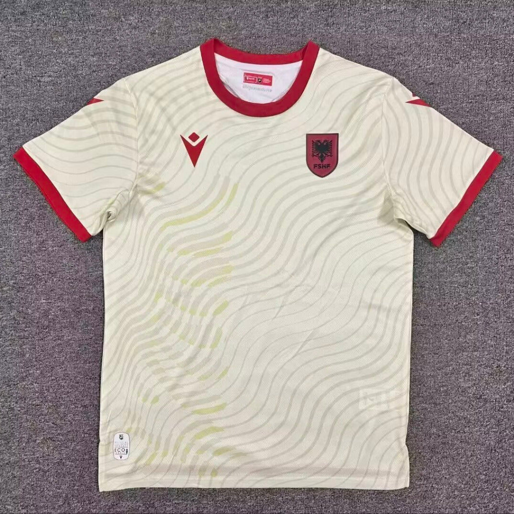 Albania 2026 Beige/Red World Cup Away Jersey