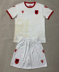 Albania 2026 White/Red Away Kids Jersey Set