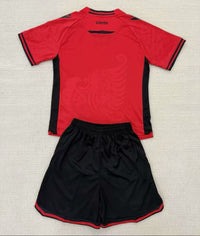 Albania 25/26 Red/Black Home Kids Jersey Set