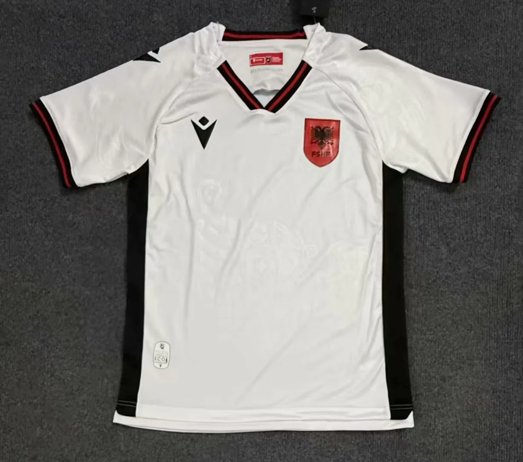 Albania 25/26 White/Black Third Away Jersey