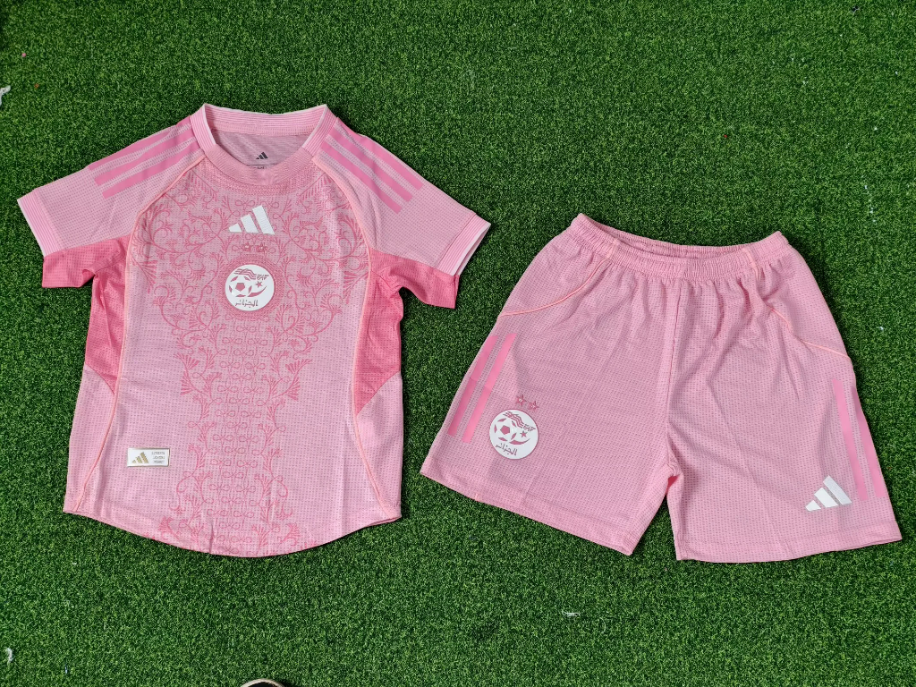 Algeria 25/26 Pink Players Version Kids Jersey Set