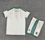 Algeria 25/26 White/Green Home Kids Jersey Set