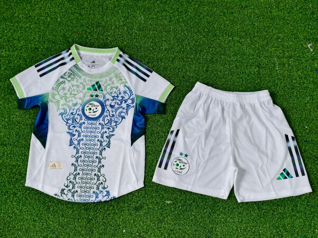 Algeria 25/26 White Players Version Kids Jersey Set
