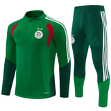 Algerian 26/27 Green/Dark Green with White Stripes Training Tracksuit Set