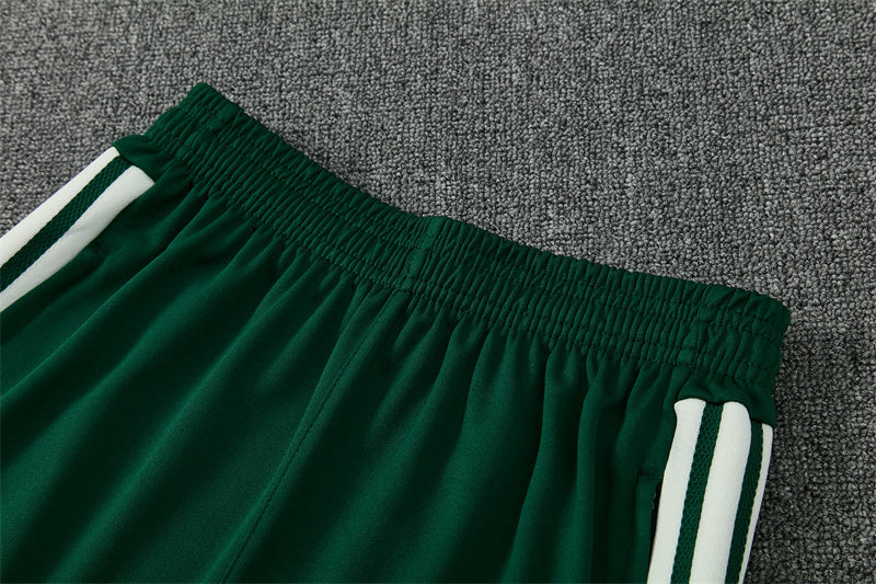 Algerian 26/27 Green/Dark Green with White Stripes Training Tracksuit Set