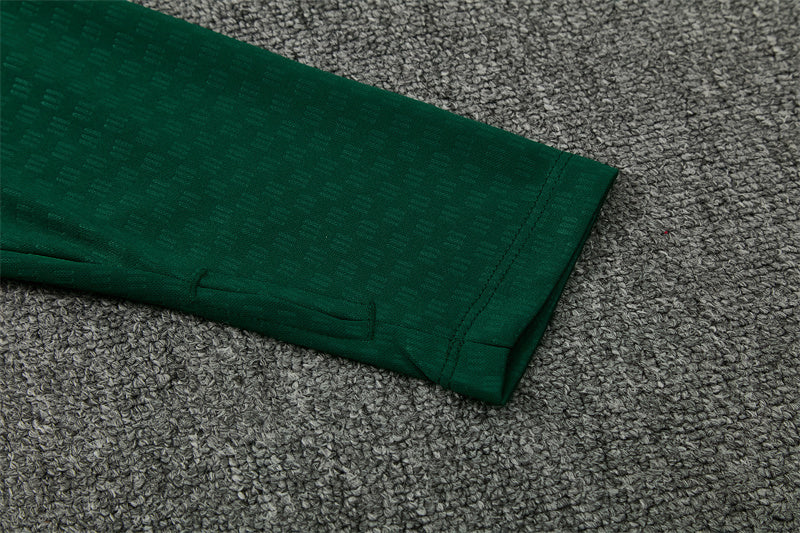 Algerian 26/27 Green/Dark Green with White Stripes Training Tracksuit Set