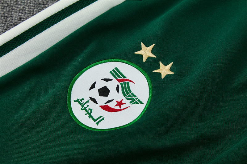 Algerian 26/27 Green/Dark Green with White Stripes Training Tracksuit Set