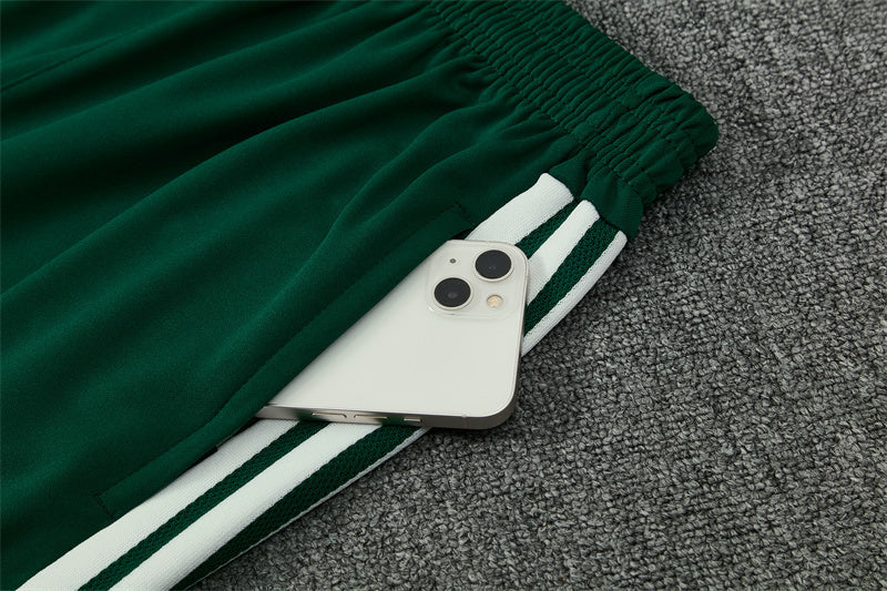 Algerian 26/27 Green/Dark Green with White Stripes Training Tracksuit Set