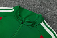 Algerian 26/27 Green/Dark Green with White Stripes Training Tracksuit Set
