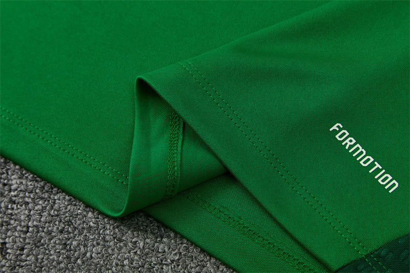 Algerian 26/27 Green/Dark Green with White Stripes Training Tracksuit Set