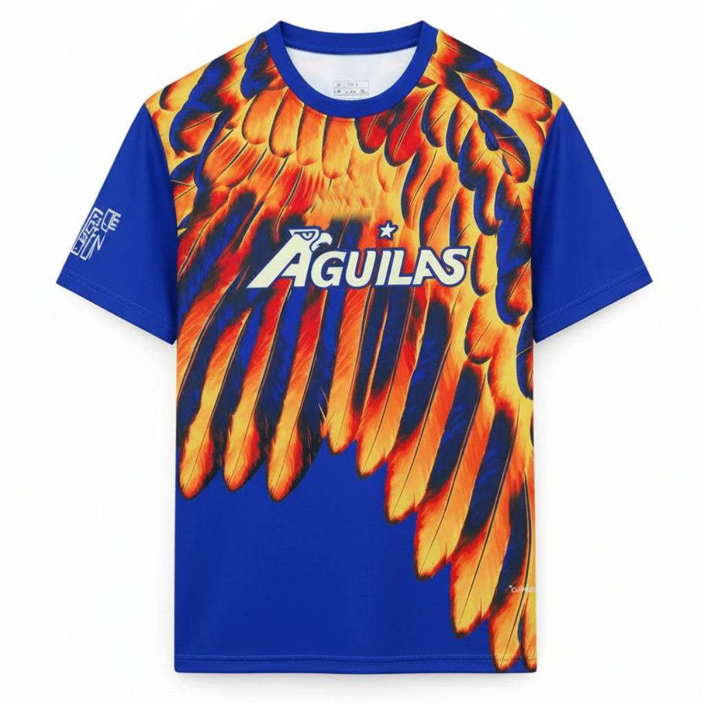 America 26/27 Royal Blue/Fiery Orange and Yellow Wing Pre-Match Jersey