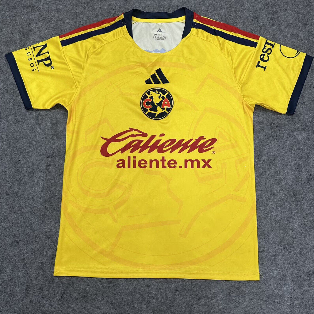 America 26/27 Yellow/Black/Red Home Jersey