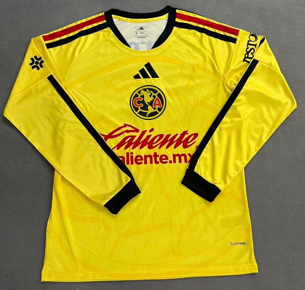 America 26/27 Yellow/Black/Red Home Long Sleeve Jersey