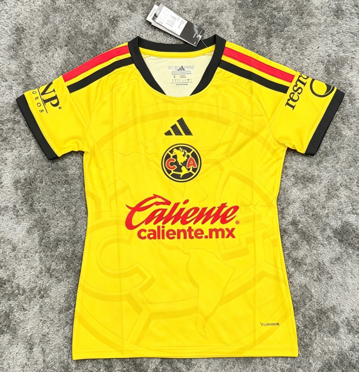 America 26/27 Yellow/Black/Red Home Women Jerseys