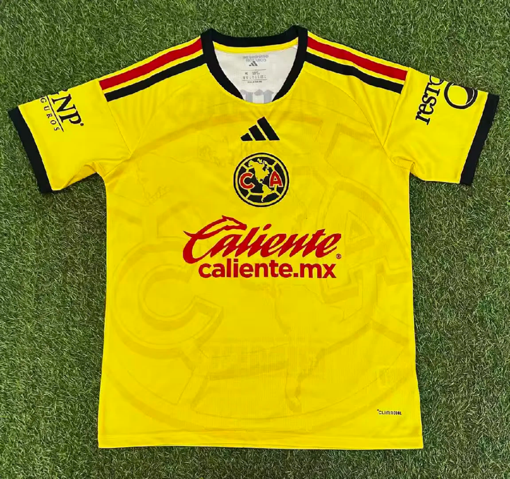 America 26/27 Yellow/Red/Black Home Jersey