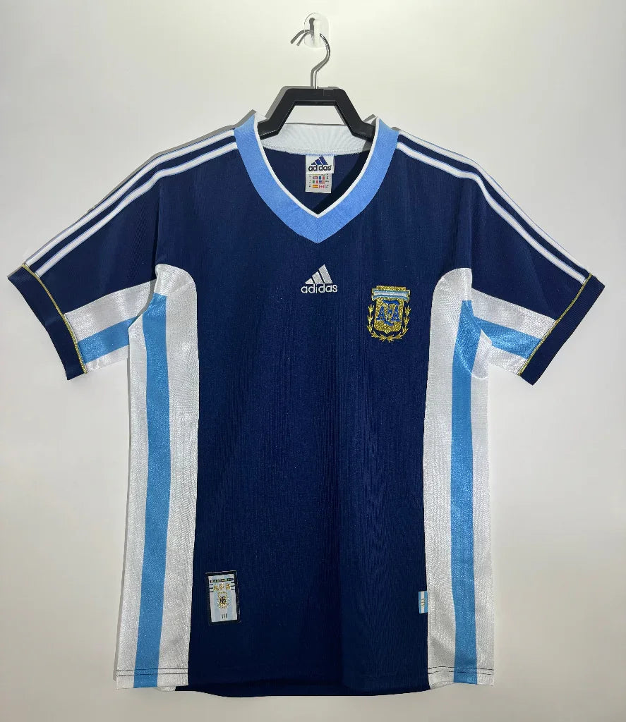 Argentina 1998 Vintage Retro Away Game Jersey
