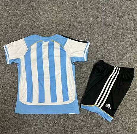Argentina 2006 Vintage Retro Home Kids Jersey Set