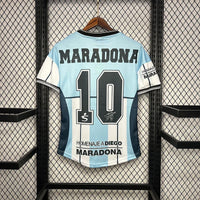 Argentina 2010 Vintage Retro Maradona Retirement Commemorative Edition Jersey