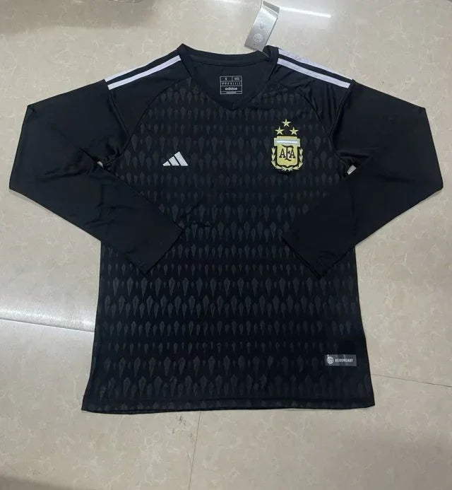 Argentina 2023 Vintage Retro Black Goalkeeper Jersey